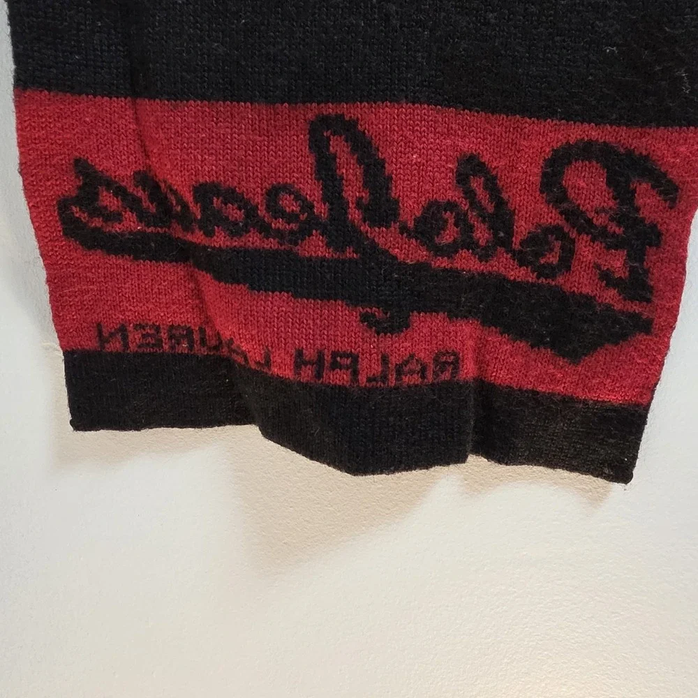 Ralph Lauren Polo Jeans Co. Knit Winter‎ Scarf Black And White